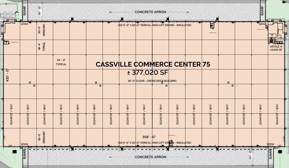 800 Cassville White Rd SE, Cartersville, GA à louer - Plan d’étage - Image 2 de 4
