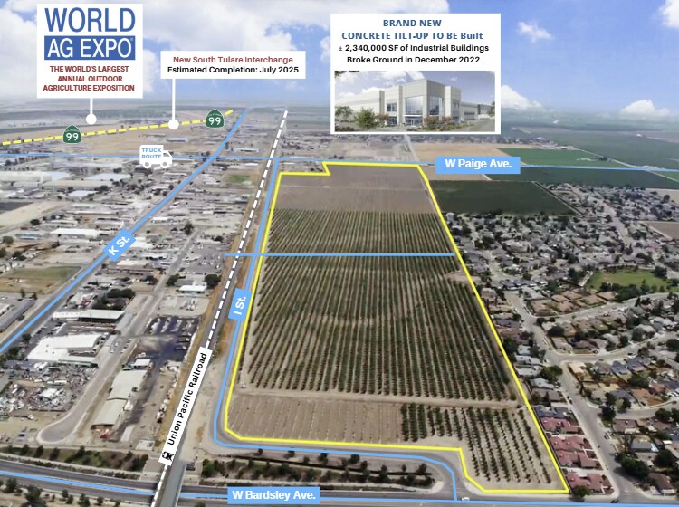 2453 S I St, Tulare, CA à vendre - Aérien - Image 2 de 5