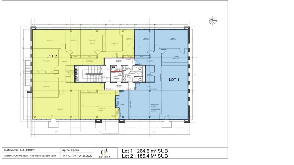 Office in Rennes for lease - Floor Plan - Image 2 of 2