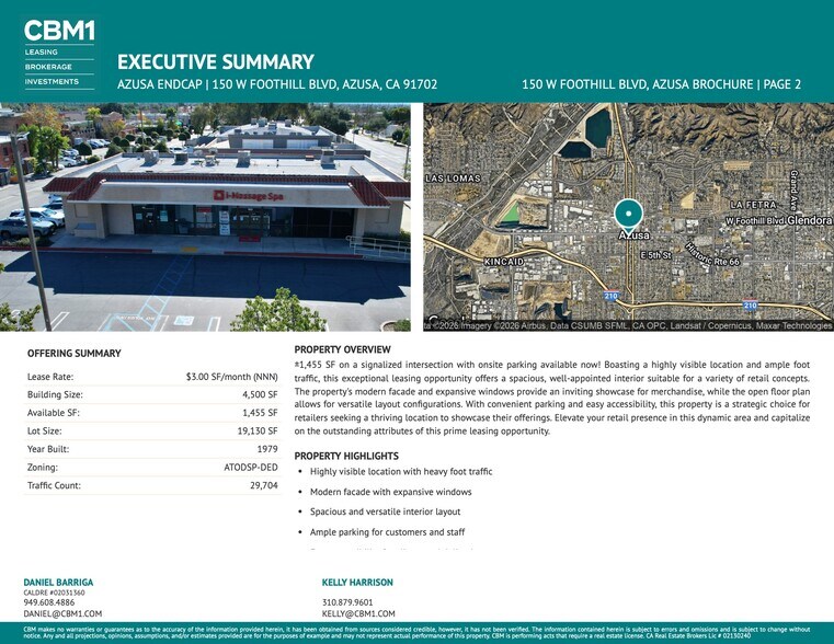 150-160 W Foothill Blvd, Azusa, CA à louer - Photo du bâtiment - Image 2 de 8