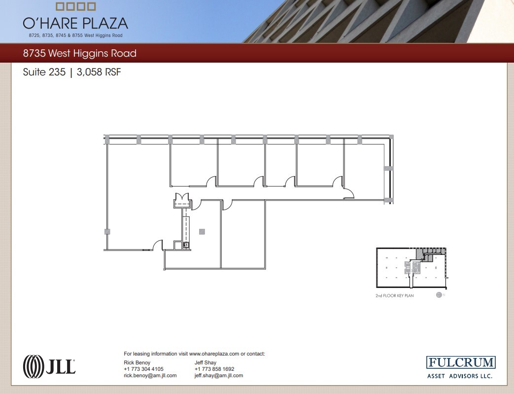 8725 W Higgins Rd, Chicago, IL à louer Plan d  tage- Image 1 de 1