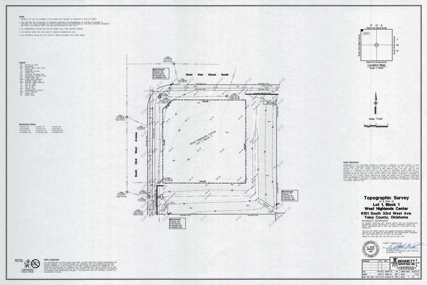 6101 S 33rd W Ave, Tulsa, OK for sale - Plat Map - Image 2 of 2