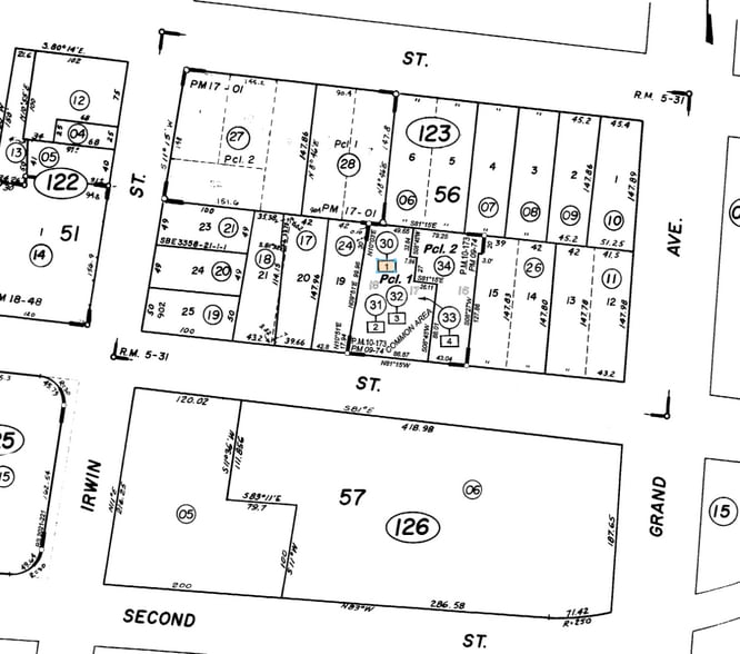 516-522 3rd St, San Rafael, CA for lease - Plat Map - Image 3 of 7