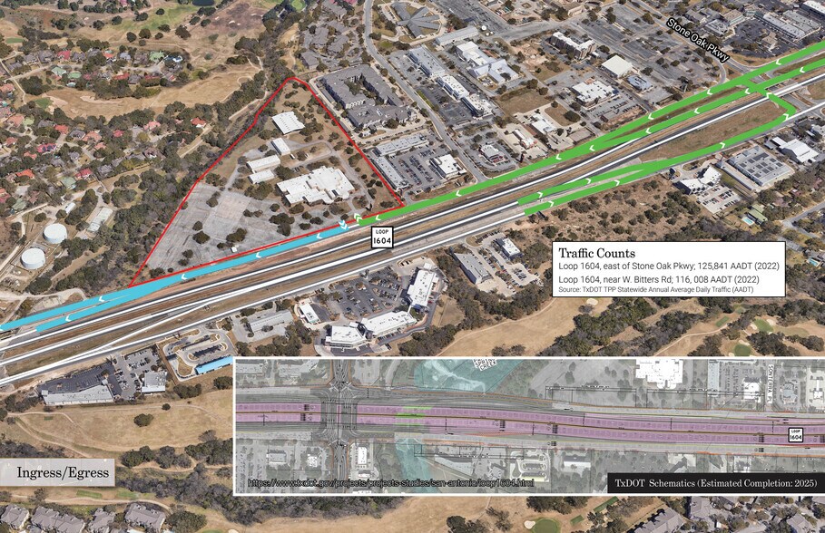 901 N Loop 1604 Fwy, San Antonio, TX à vendre - Aérien - Image 3 de 3