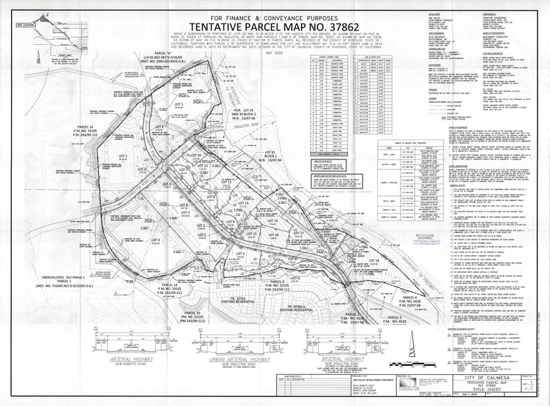 Singleton Rd & Roberts Road, Calimesa, CA for sale - Plat Map - Image 2 of 3