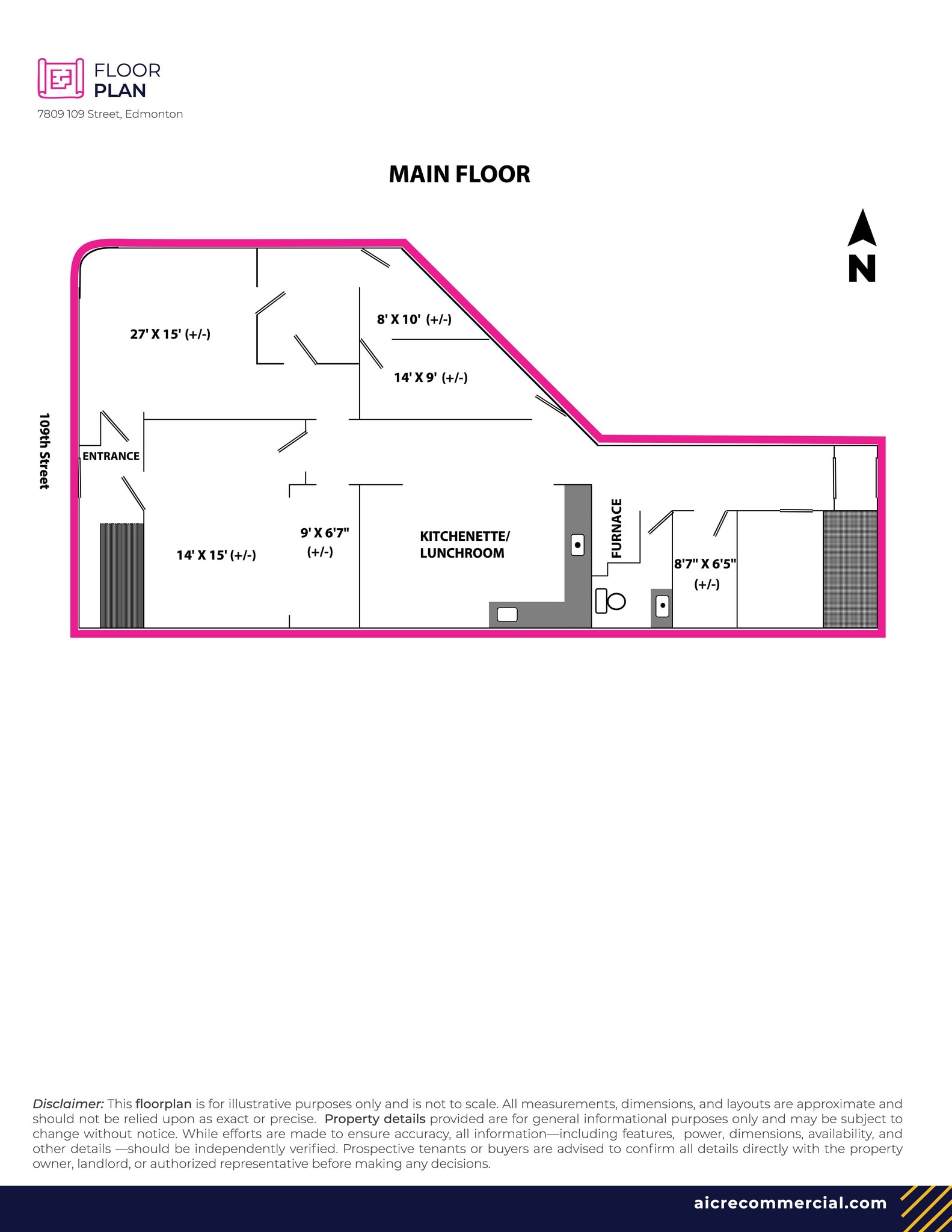 7809 109 St NW, Edmonton, AB for lease Site Plan- Image 1 of 9