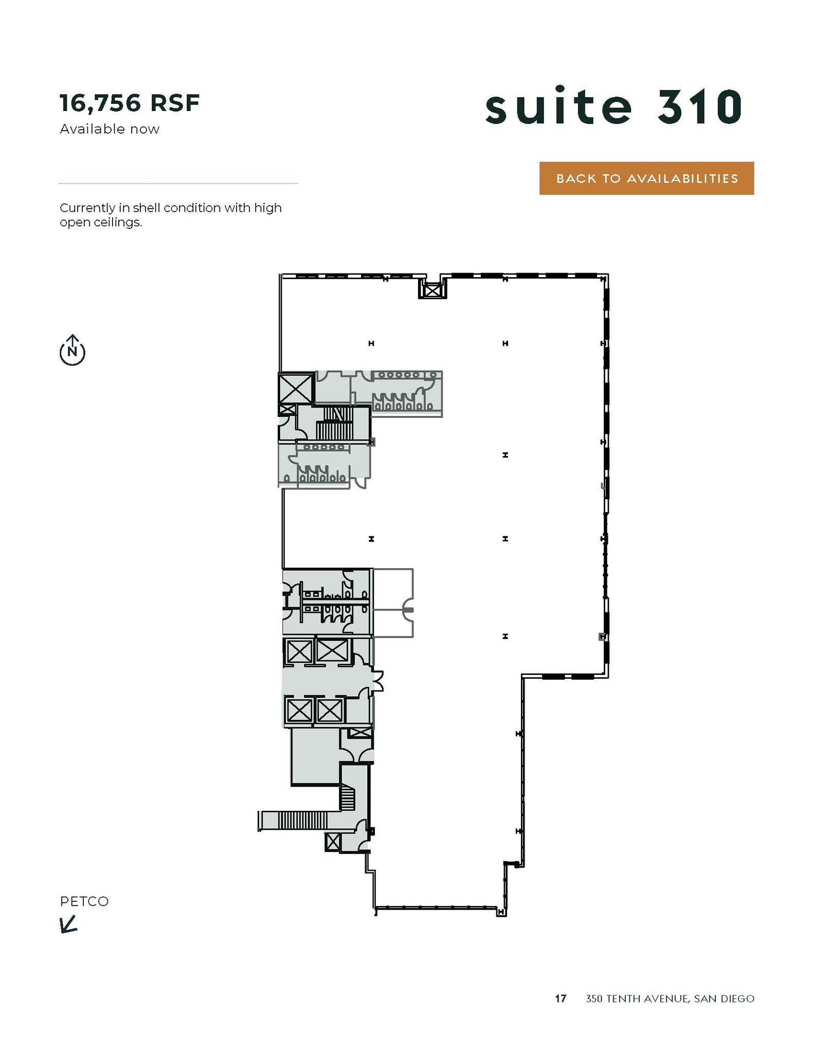 350 10th Ave, San Diego, CA for lease Floor Plan- Image 1 of 3