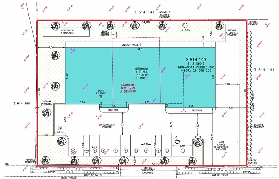 279 Rang 3E, Saint-jean-sur-richelieu, QC à louer - Plan de site - Image 1 de 1
