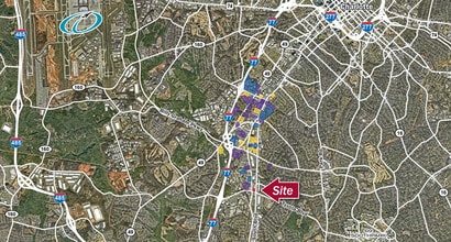 1101 Tyvola Rd, Charlotte, NC - AERIAL map view - Image1