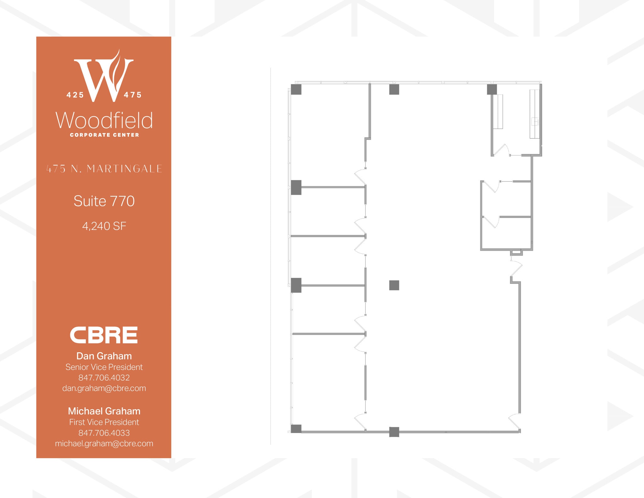 425 N Martingale Rd, Schaumburg, IL for lease Floor Plan- Image 1 of 1