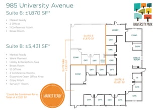 983 University Ave, Los Gatos, CA à louer Plan d’étage- Image 1 de 1