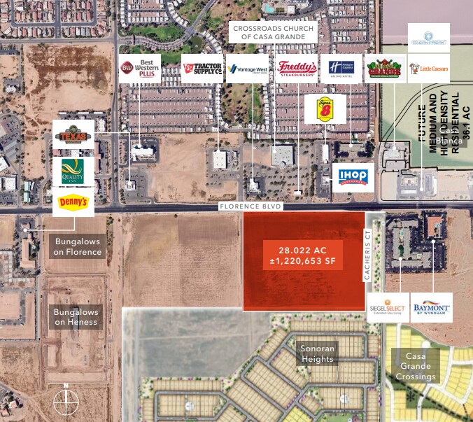 SEC Florence Blvd & Cacheris Ct, Casa Grande, AZ à vendre Photo principale- Image 1 de 2