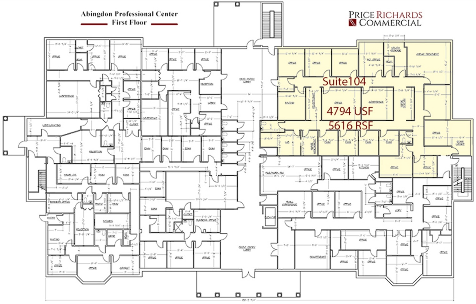 100 Abingdon Pl, Abingdon, VA à louer Plan d  tage- Image 1 de 1