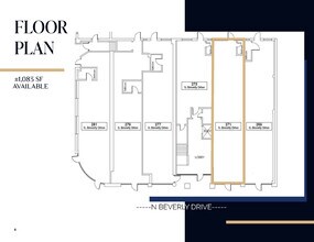 269-281 S Beverly Dr, Beverly Hills, CA à louer Plan d’étage- Image 1 de 9
