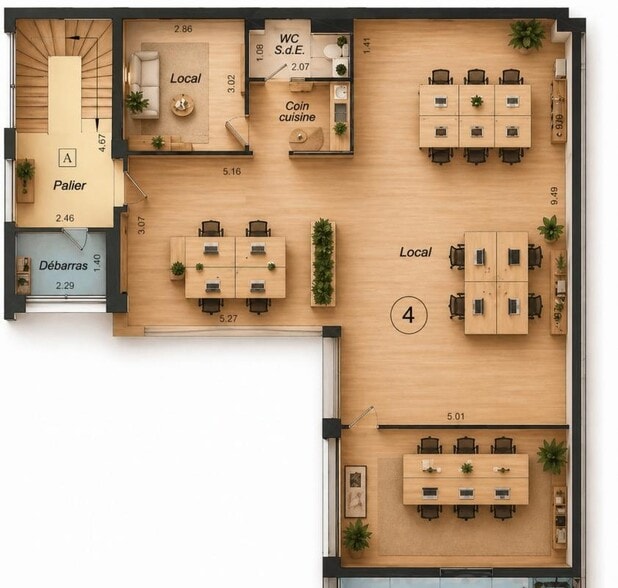 4 Impasse De Mont-Louis, Paris à louer - Plan d’étage - Image 3 de 3