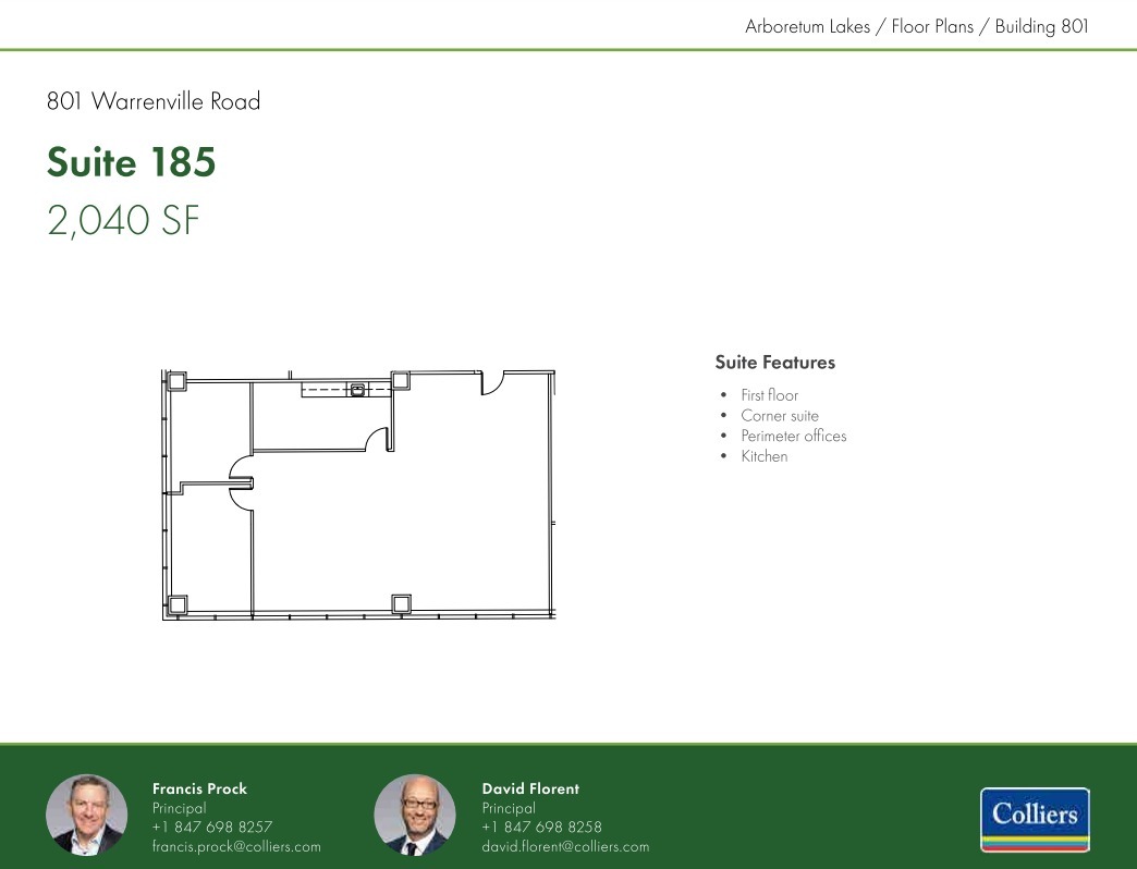 801 Warrenville Rd, Lisle, IL for lease Floor Plan- Image 1 of 1