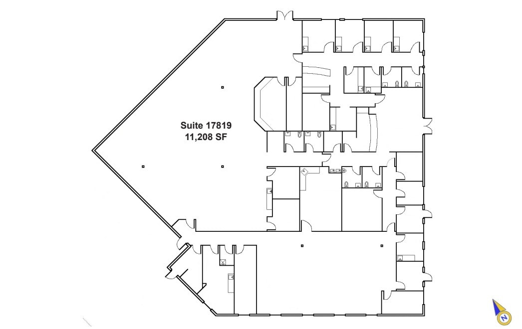 17801-17937 Pierce Plz, Omaha, NE à louer Plan d’étage- Image 1 de 2