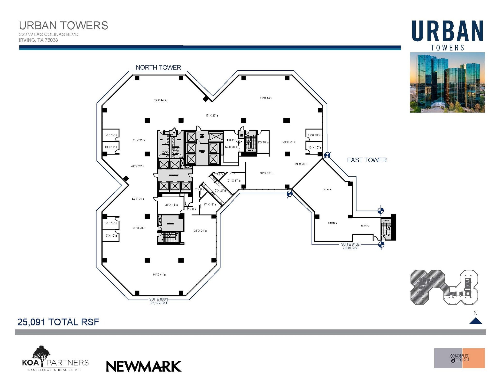 222 W Las Colinas Blvd, Irving, TX à louer Plan d’étage- Image 1 de 1