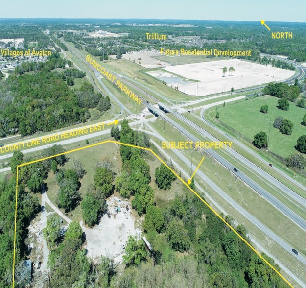 County Line Rd, Spring Hill, FL for sale - Aerial - Image 2 of 4