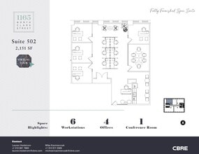 1165 N Clark St, Chicago, IL à louer Plan d’étage- Image 1 de 9