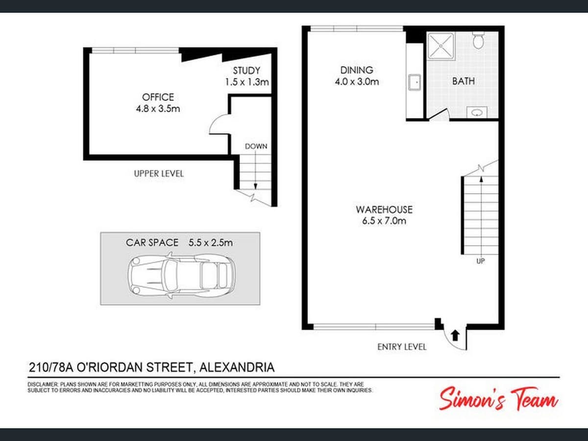 78 O'Riordan St, Alexandria, NSW 2015 - Unité 210 -  - Plan d’étage - Image 1 of 7