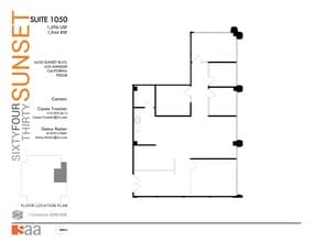 6430 W Sunset Blvd, Los Angeles, CA à louer Plan d’étage- Image 1 de 1