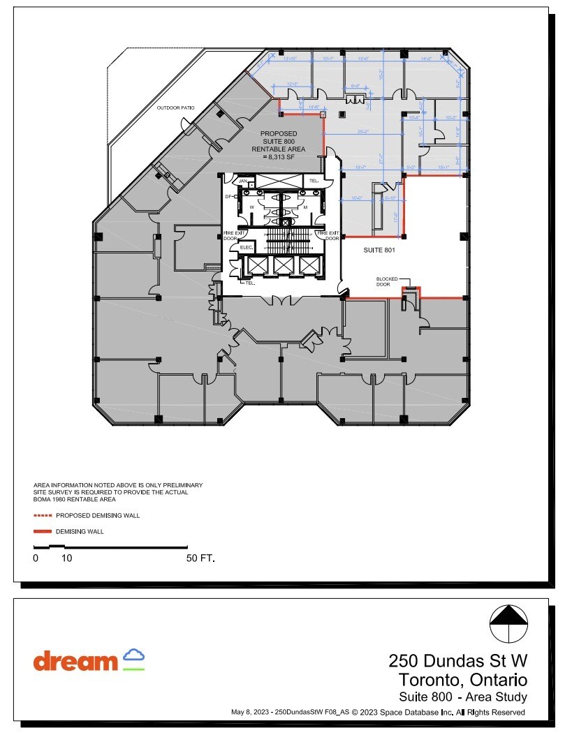 250 Dundas St W, Toronto, ON for lease Floor Plan- Image 1 of 1