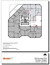 250 Dundas St W, Toronto, ON for lease Floor Plan- Image 1 of 1