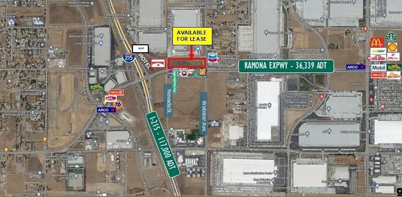 Ramona Expressway, Perris, CA for lease Aerial- Image 1 of 3