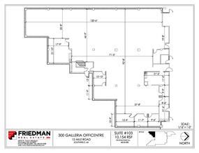 300 Galleria Officentre, Southfield, MI for lease Floor Plan- Image 1 of 2