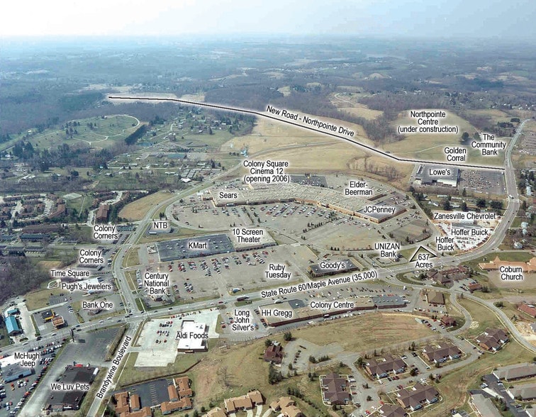 3575 Maple Ave, Zanesville, OH for lease - Aerial - Image 2 of 4