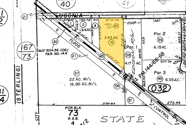 2407 W Lugonia Ave, Redlands, CA for lease - Plat Map - Image 2 of 2