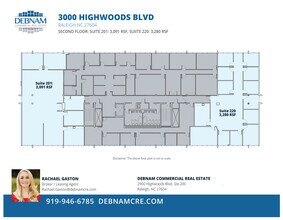 3000 Highwoods Blvd, Raleigh, NC à louer Plan d’étage- Image 1 de 1