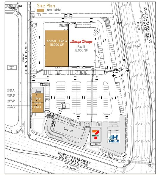 Kapolei Pky, Kapolei, HI à louer - Plan de site - Image 2 de 3