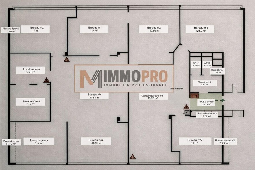 Office in Antibes for sale - Floor Plan - Image 2 of 6