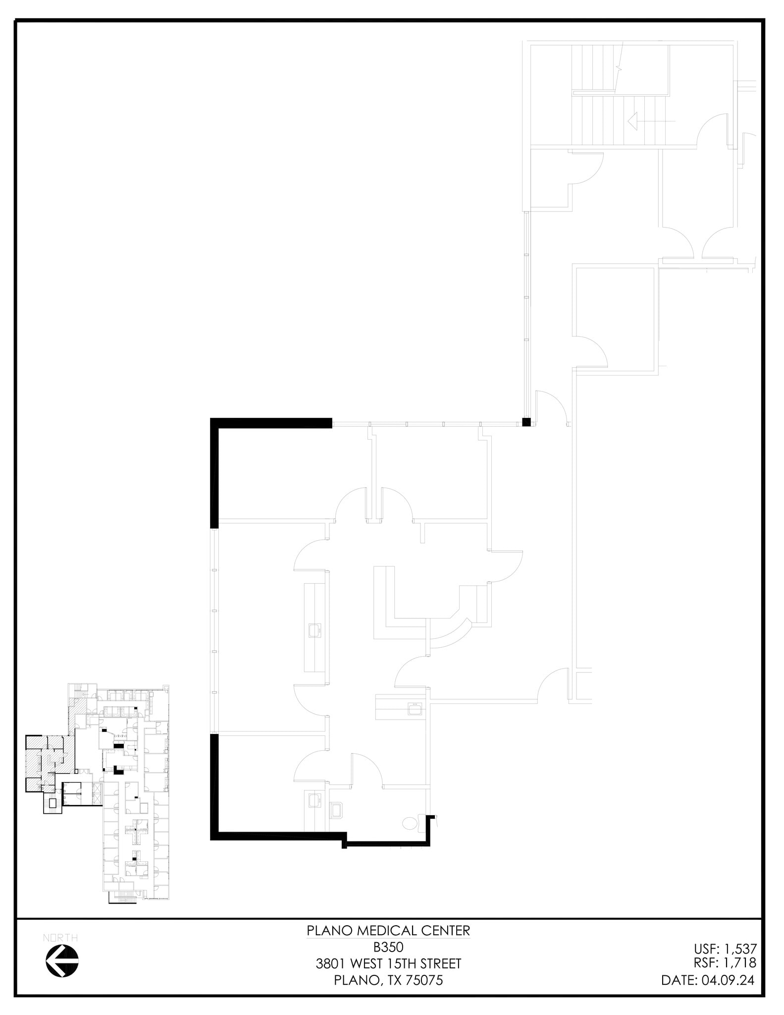 3801 W 15th St, Plano, TX à louer Plan de site- Image 1 de 1