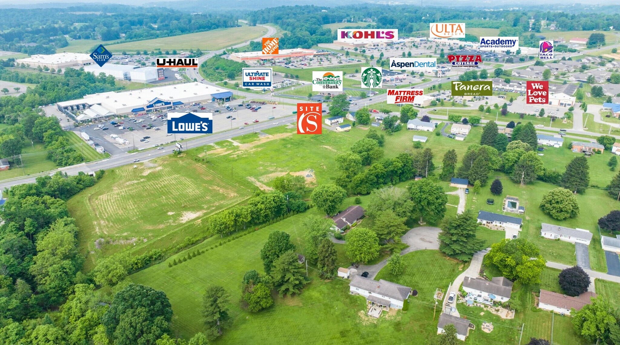 3750 Frazeysburg Rd, Zanesville, OH à vendre Aérien- Image 1 de 25