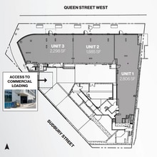 1181 Queen St W, Toronto, ON à louer Plan d’étage- Image 1 de 1