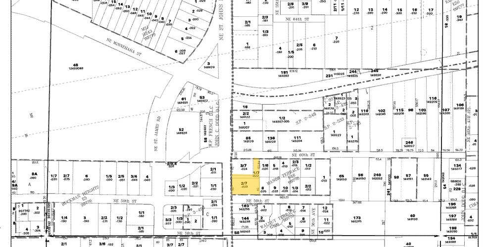 5905-5911 NE St Johns Rd, Vancouver, WA à louer - Plan cadastral - Image 3 de 3