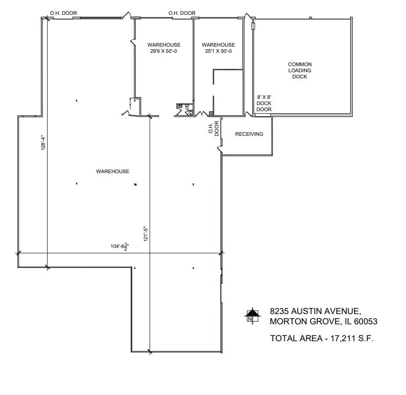 8220-8290 Austin Ave, Morton Grove, IL à louer Plan d’étage- Image 1 de 2