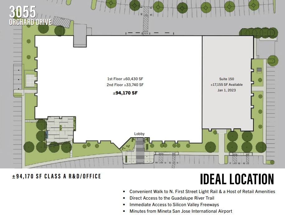 3055 Orchard Dr, San Jose, CA for lease Site Plan- Image 1 of 2