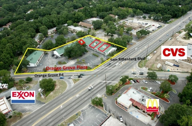 1124 Sam Rittenberg Blvd, Charleston, SC for lease - Aerial - Image 2 of 2