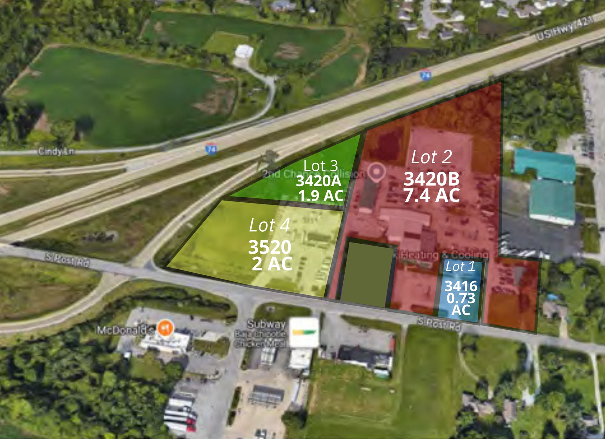 Post Road & I-74 Development Site portfolio of 5 properties for sale on LoopNet.ca Primary Photo- Image 1 of 30