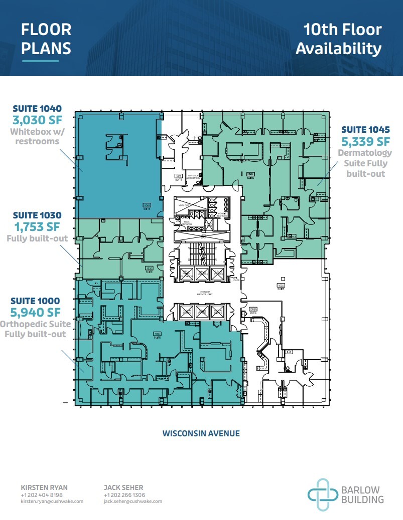 5454 Wisconsin Ave, Chevy Chase, MD for lease Floor Plan- Image 1 of 1