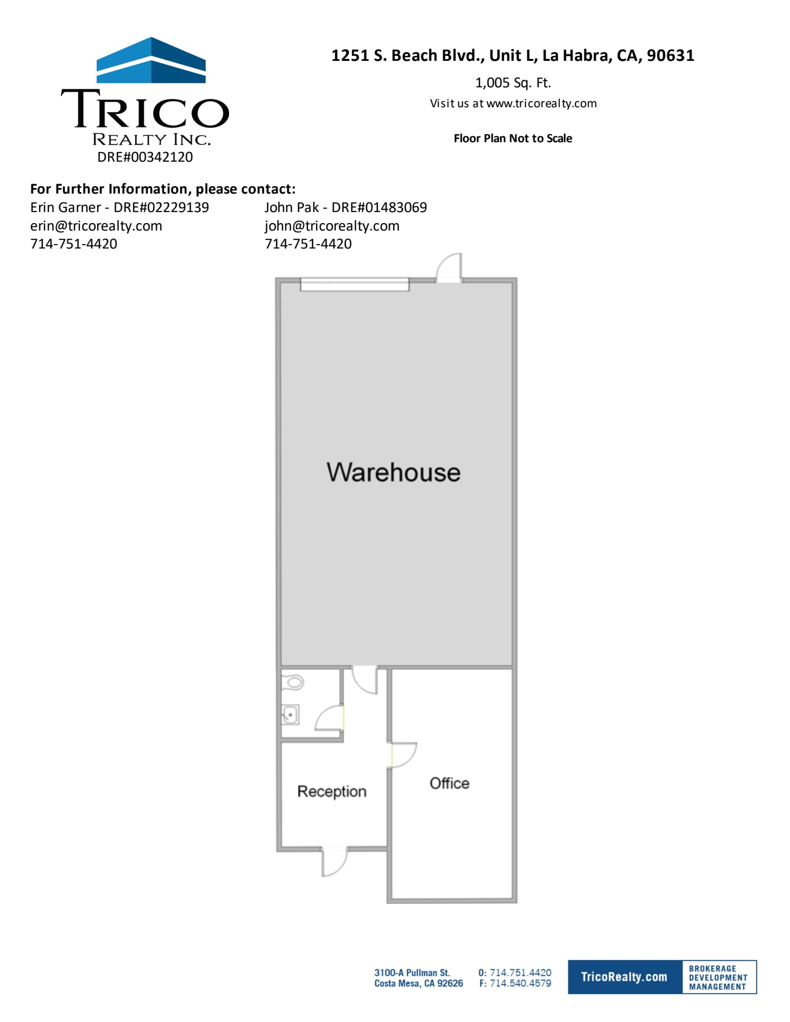 1251-1401 S Beach Blvd, La Habra, CA for lease Floor Plan- Image 1 of 1