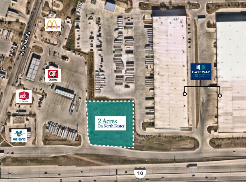 IH-10 E & Foster Road, San Antonio, TX à vendre - Aérien - Image 2 de 3