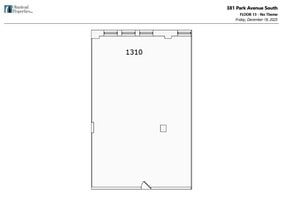 381 Park Ave S, New York, NY à louer Plan d’étage- Image 1 de 1