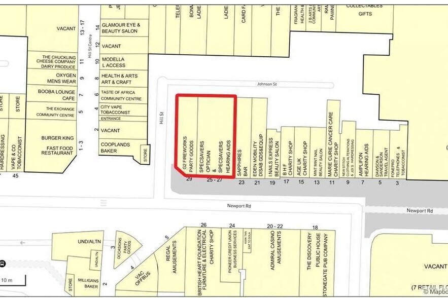 25-27 Newport Rd, Middlesbrough à vendre - Goad Map - Image 2 de 5