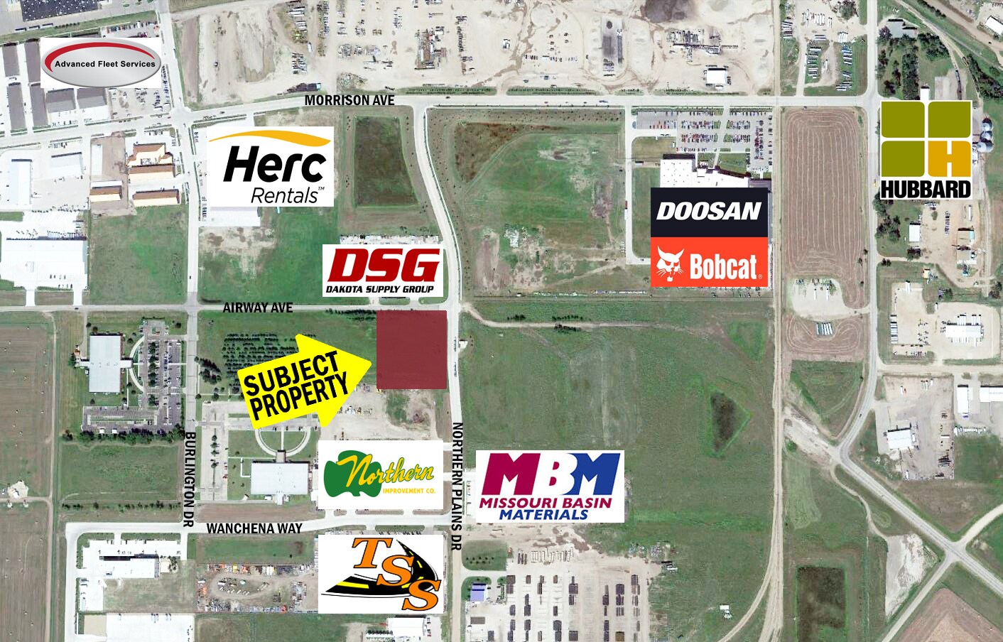 3207 Airway Ave, Bismarck, ND à vendre Aérien- Image 1 de 2
