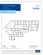 7700 San Felipe St, Houston, TX for lease Floor Plan- Image 1 of 1